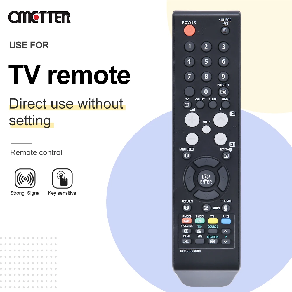 BN59-00609A New For Samsung TV Remote Control LE32S81B LE37S81B LA26R7 LA32R7 LA40R7 LA26R71BA LA32S8 LA37S8 LA40S8 LA46S8
BN59-00609A New For Samsung TV Remote Control LE32S81B LE37S81B LA26R7 LA32R7 LA40R7 LA26R71BA LA32S8 LA37S8 LA40S8 LA46S8