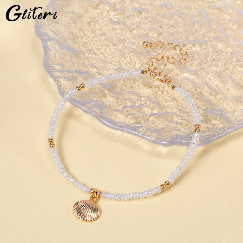 GEITERI 2023 Simple Pearl Shell Beads Anklets For Women Girls Gold Color Summer Beach Anklet Fashion Foot Chain Jewelry Gifts
GEITERI 2023 Simple Pearl Shell Beads Anklets For Women Girls Gold Color Summer Beach Anklet Fashion Foot Chain Jewelry Gifts