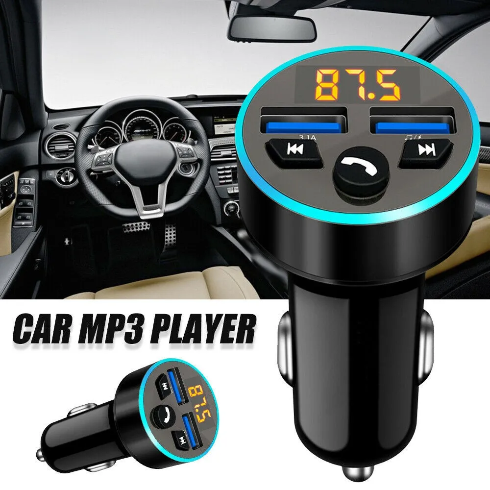 Автомобильный FM-трансмиттер, беспроводной Bluetooth 5,0 радиоадаптер, музыкальный плеер, комплект с двойным USB-зарядным устройством, автомобильн...
Автомобильный FM-трансмиттер, беспроводной Bluetooth 5,0 радиоадаптер, музыкальный плеер, комплект с двойным USB-зарядным устройством, автомобильн...