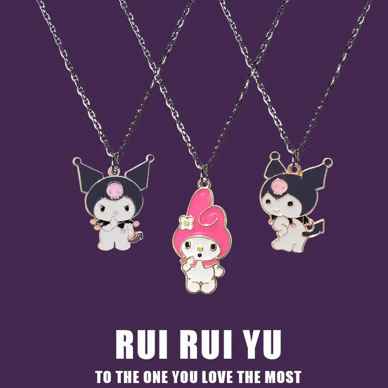 Kawaii Sanrio аниме серия Kuromi My Melody Devil сплав ожерелье женские ювелирные изделия, кулон Baby Boy подарок для девочек Подарки на день рождения игрушки
Kawaii Sanrio аниме серия Kuromi My Melody Devil сплав ожерелье женские ювелирные изделия, кулон Baby Boy подарок для девочек Подарки на день рождения игрушки