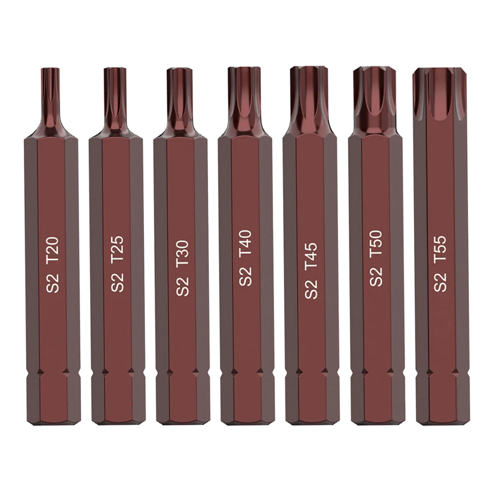 T20/25/30/40/45/50/55 Torx Electric Screwdriver Bits Strong Magnetism Hex Shank Batch Head High Hardness Bits Tools Accessory
T20/25/30/40/45/50/55 Torx Electric Screwdriver Bits Strong Magnetism Hex Shank Batch Head High Hardness Bits Tools Accessory