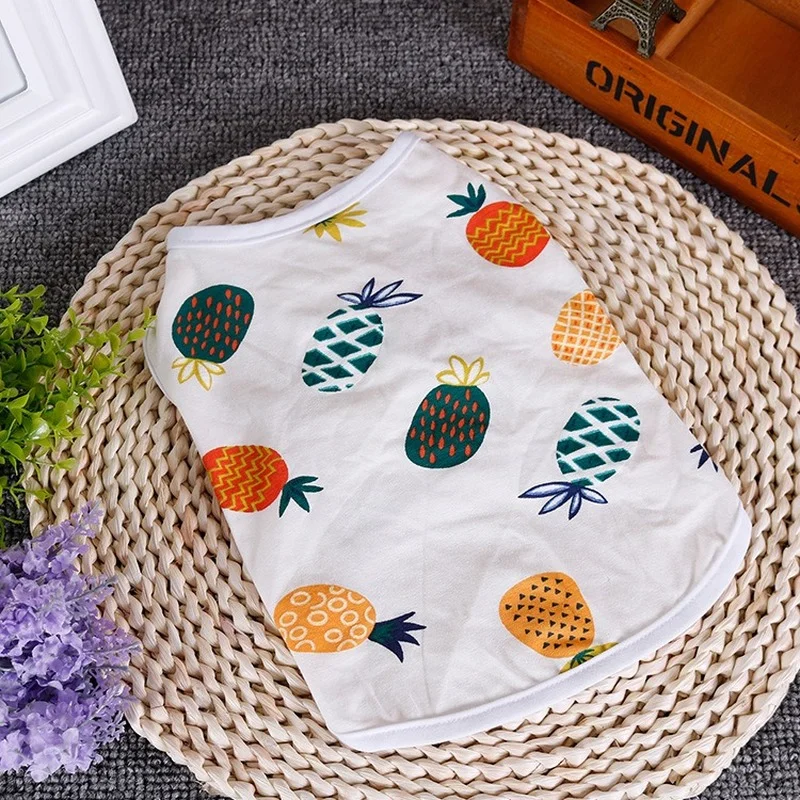 Kawaii Dog Clothes Fruit Clothes for Dog Fish Cartoon Small Costume Vest Pet Clothing Spring Summer Fashion Colorful Mascotas
Kawaii Dog Clothes Fruit Clothes for Dog Fish Cartoon Small Costume Vest Pet Clothing Spring Summer Fashion Colorful Mascotas