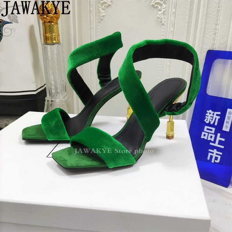 Sexy Square toe Thin High Heels Sandals Women Luxury Velvet Brand Stiletto Sandals Summer Gladiatus Dress Party Shoes Mujer
Sexy Square toe Thin High Heels Sandals Women Luxury Velvet Brand Stiletto Sandals Summer Gladiatus Dress Party Shoes Mujer
