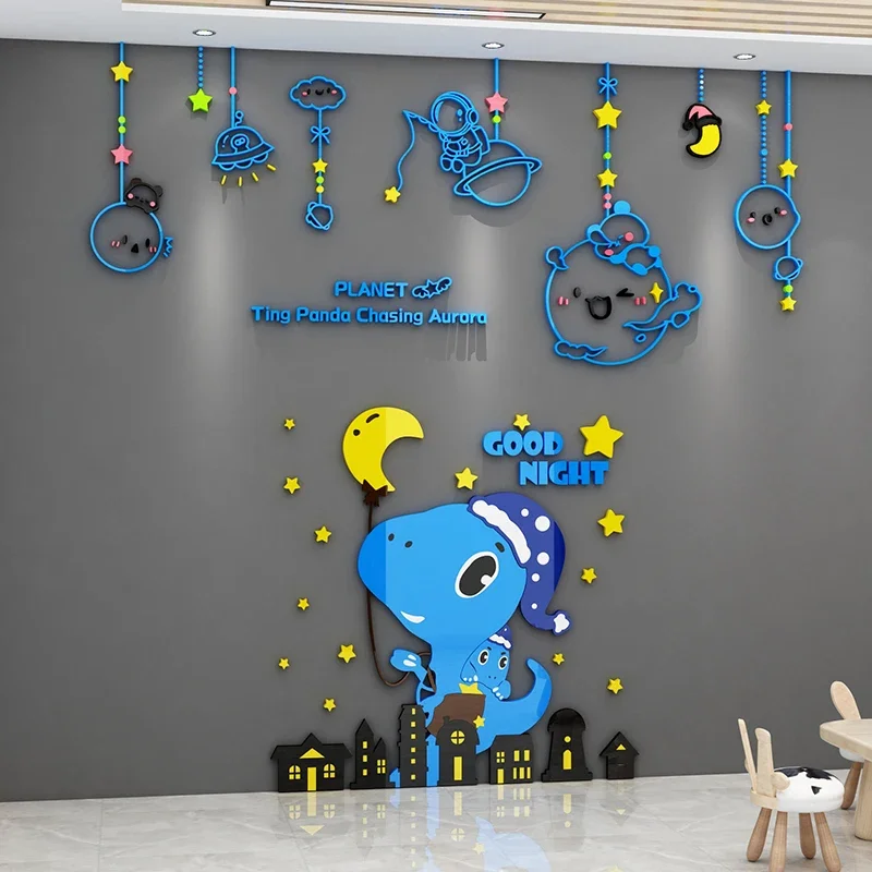 WS249 wall decoration layout materials creates dinosaur wall stickers for classroom culture in early education trusteeship class
WS249 wall decoration layout materials creates dinosaur wall stickers for classroom culture in early education trusteeship class