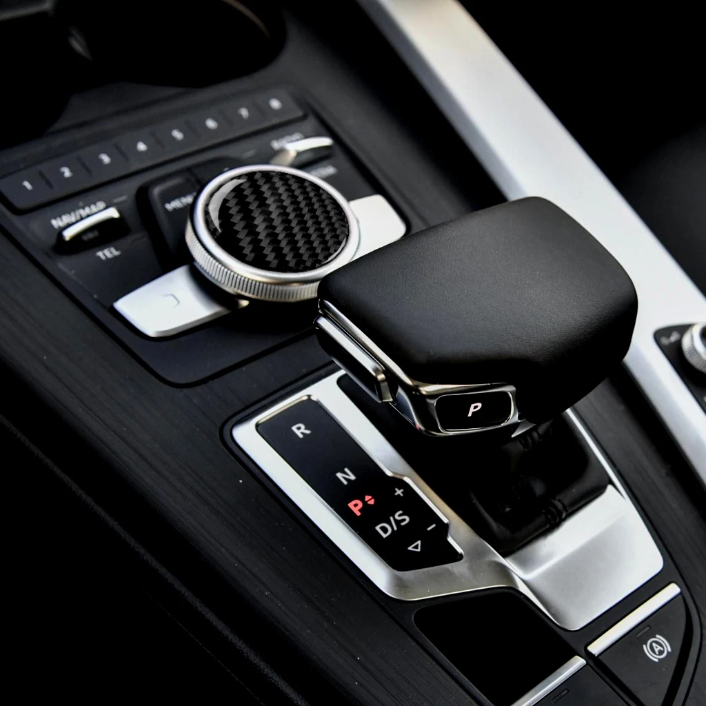 Auto Interior Carbon Fiber Car Center Control Knob Decoration Stickers Trim Decals Cover For Audi A4 B9 RS4 S4 2017 2018 2019
Auto Interior Carbon Fiber Car Center Control Knob Decoration Stickers Trim Decals Cover For Audi A4 B9 RS4 S4 2017 2018 2019