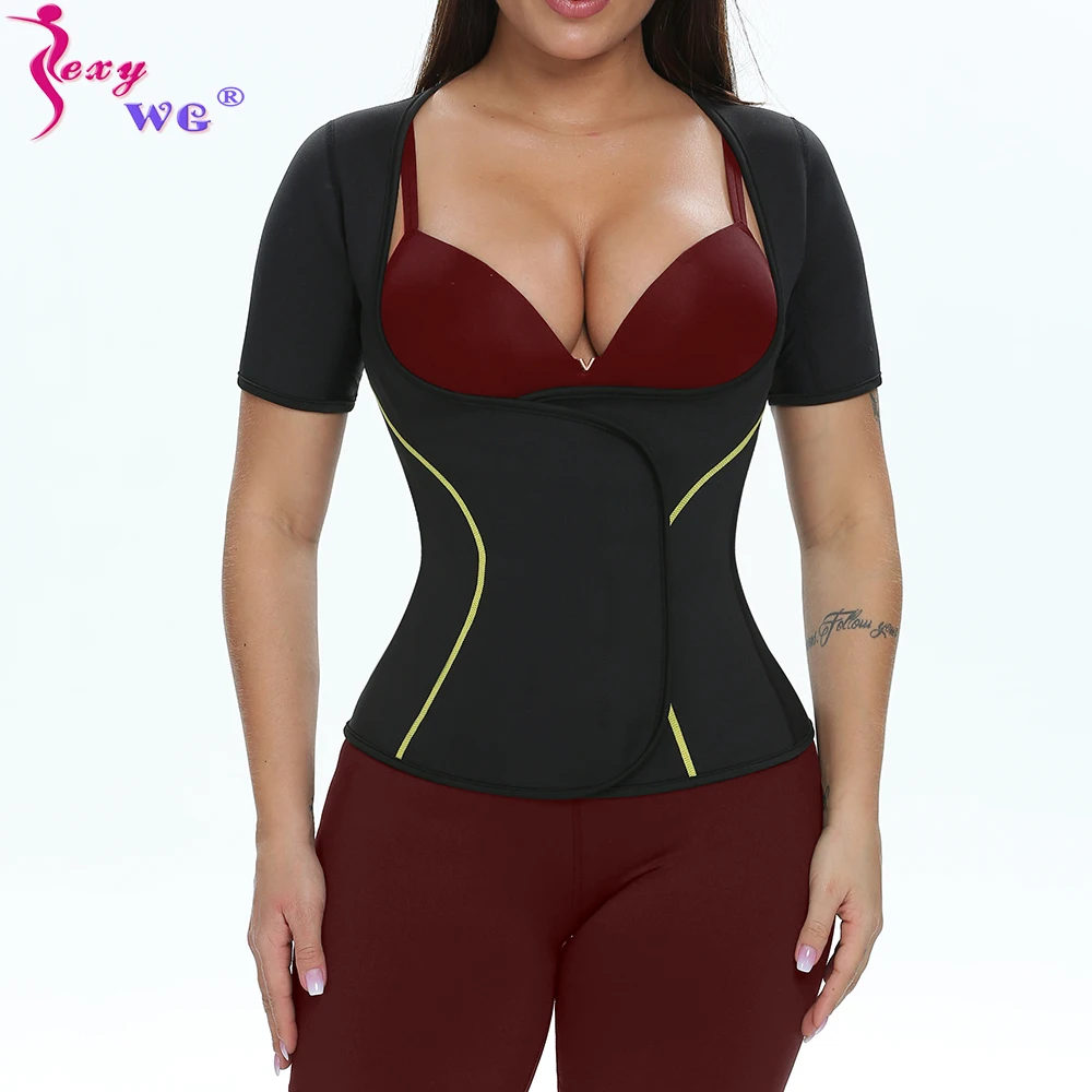 SEXYWG Women Sauna Shirt Waist Trainer Body Shaper Weight Loss Shirt Neoprene Sauna Sweat Top
SEXYWG Women Sauna Shirt Waist Trainer Body Shaper Weight Loss Shirt Neoprene Sauna Sweat Top
