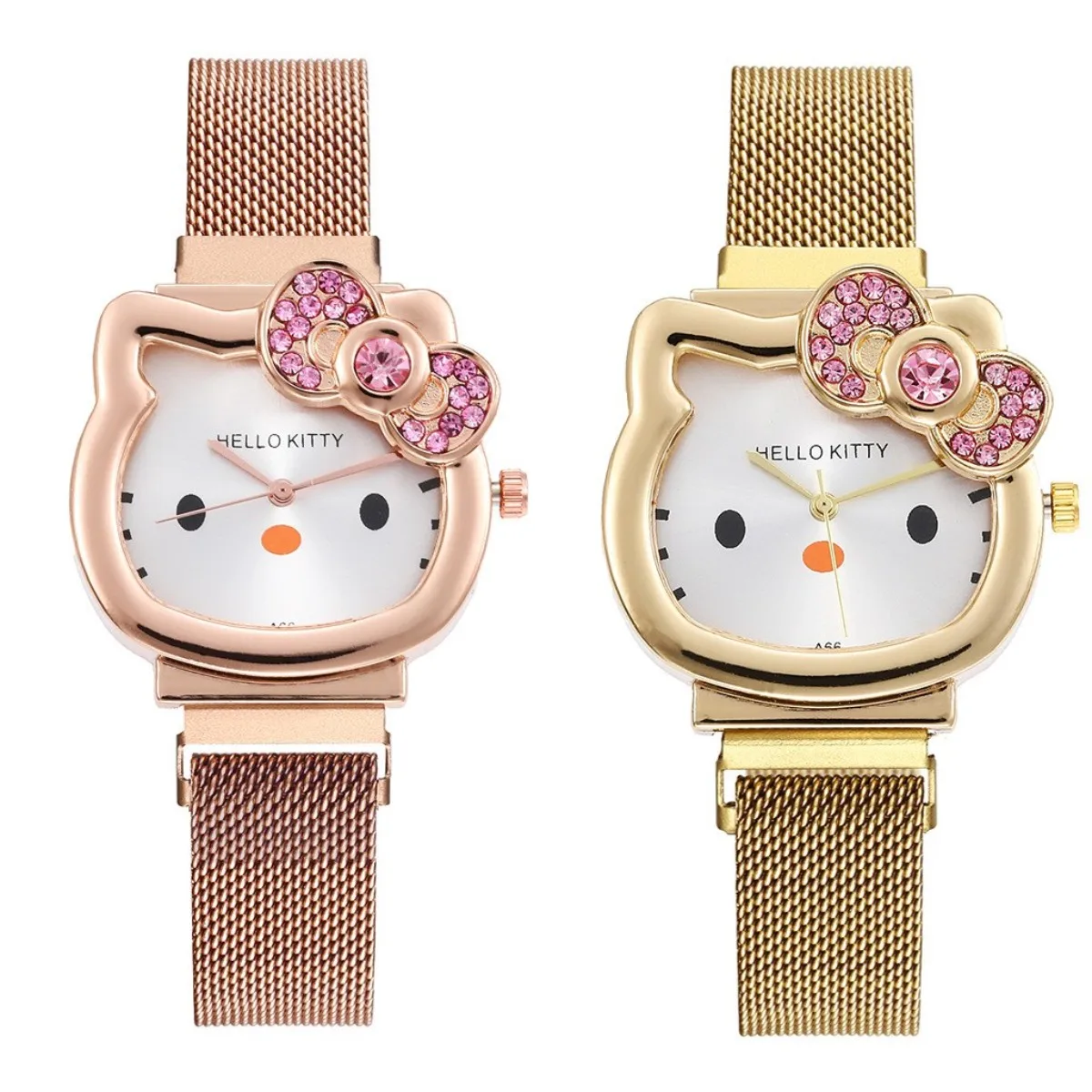 2pcs Lady Girl Silver Stainless Steel Net Band Cute Cat watch Crystal Hour Gold Watch Women Luxury Fashion Relojes Para Niños
2pcs Lady Girl Silver Stainless Steel Net Band Cute Cat watch Crystal Hour Gold Watch Women Luxury Fashion Relojes Para Niños