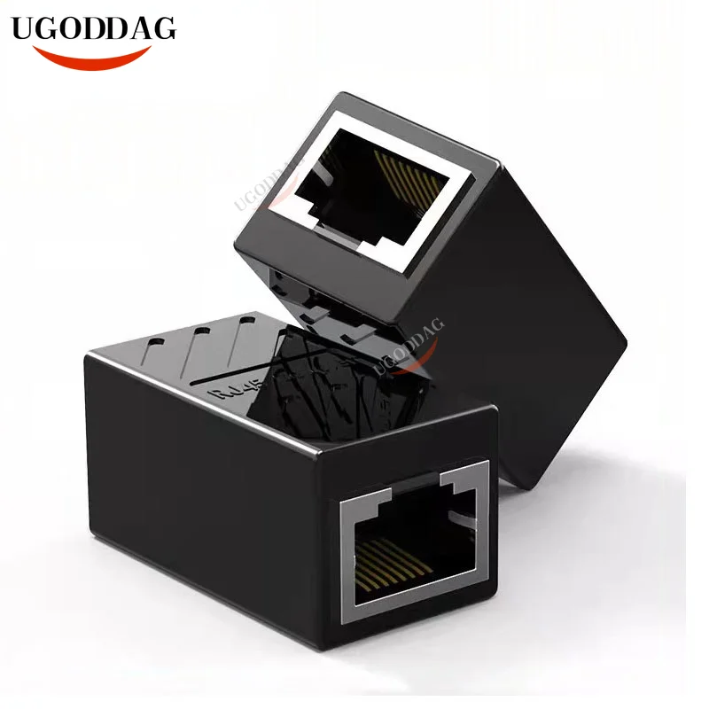 Сетевой соединитель RJ45 Cat7/6/5e Ethernet адаптер 8P 8C кабельный удлинитель для LAN