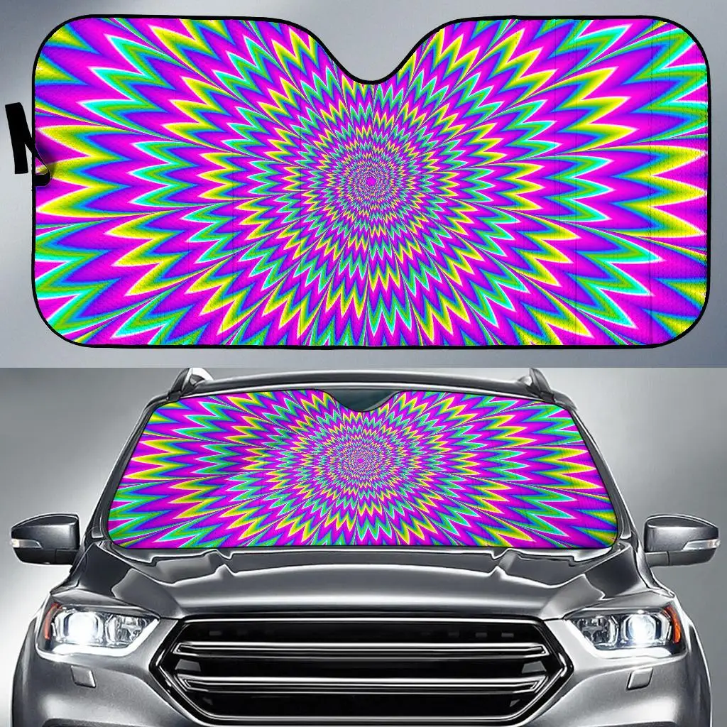 Spiky Spiral Moving Optical Illusion Car Sun Shade
Spiky Spiral Moving Optical Illusion Car Sun Shade