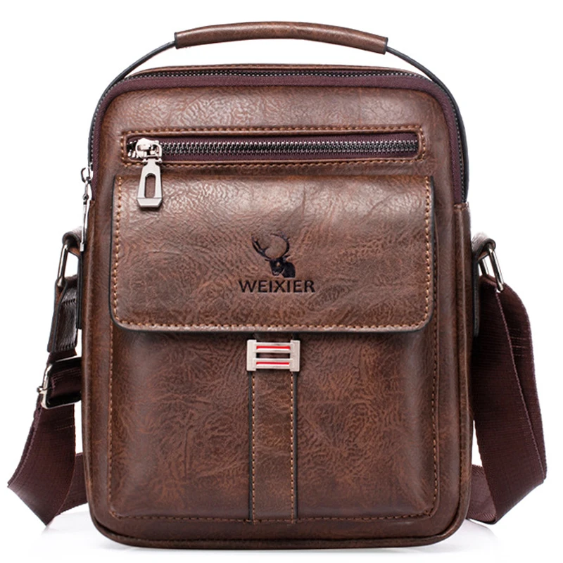 Men's Fashion PU Leather Business Anti-theft Shoulder Bags Waterproof Crossbody Sling Bag Handbag Travel Messenger Pack For Male
Men's Fashion PU Leather Business Anti-theft Shoulder Bags Waterproof Crossbody Sling Bag Handbag Travel Messenger Pack For Male