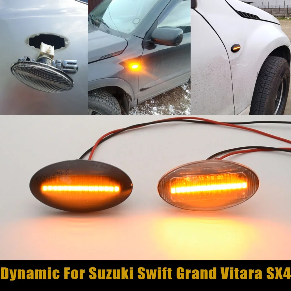 Динамический светодиодный боковой указатель поворота для Suzuki Swift Jimmy Grand Vitara SX4 XL7 Alto Ignis
Динамический светодиодный боковой указатель поворота для Suzuki Swift Jimmy Grand Vitara SX4 XL7 Alto Ignis