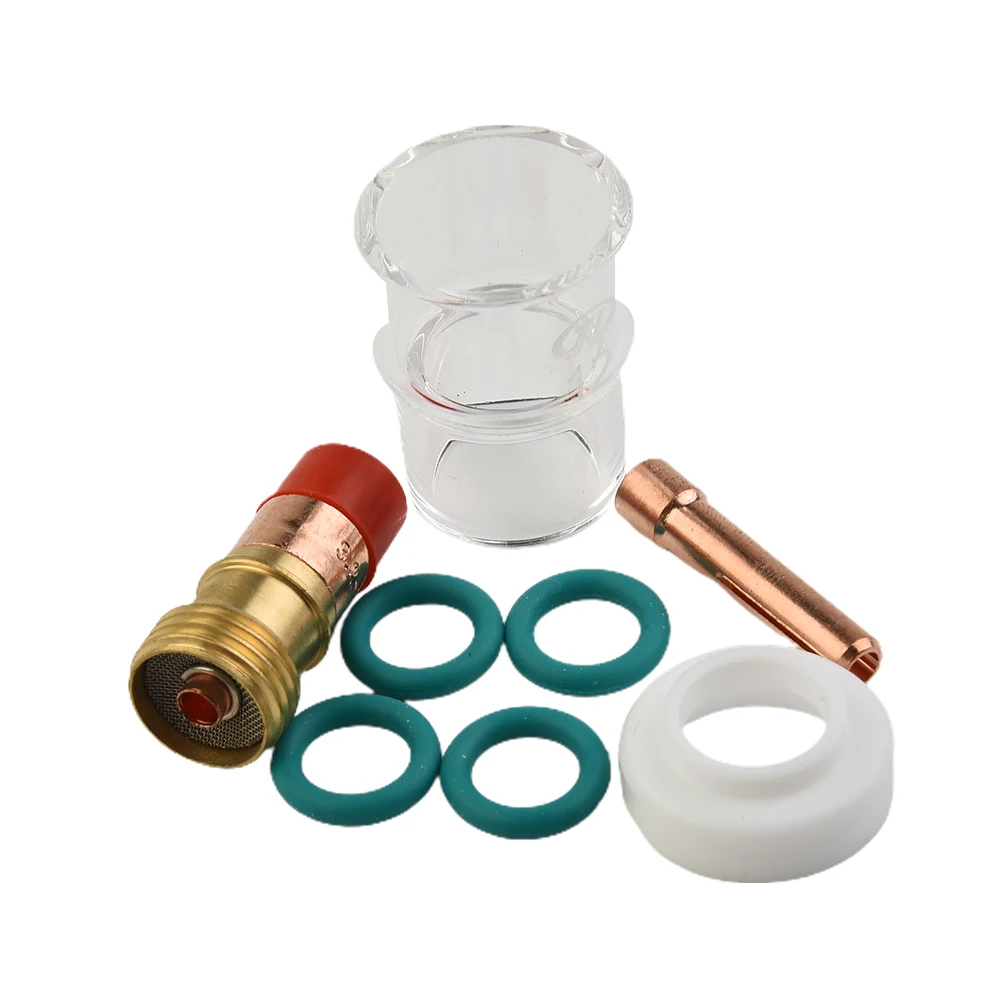 9pcs Kit For WP-17/18/26 TIG Welding Torch Stubby Gas Lens #12 Heat Glass Cup Durable And Practical Heat Glass Cup Kit
9pcs Kit For WP-17/18/26 TIG Welding Torch Stubby Gas Lens #12 Heat Glass Cup Durable And Practical Heat Glass Cup Kit