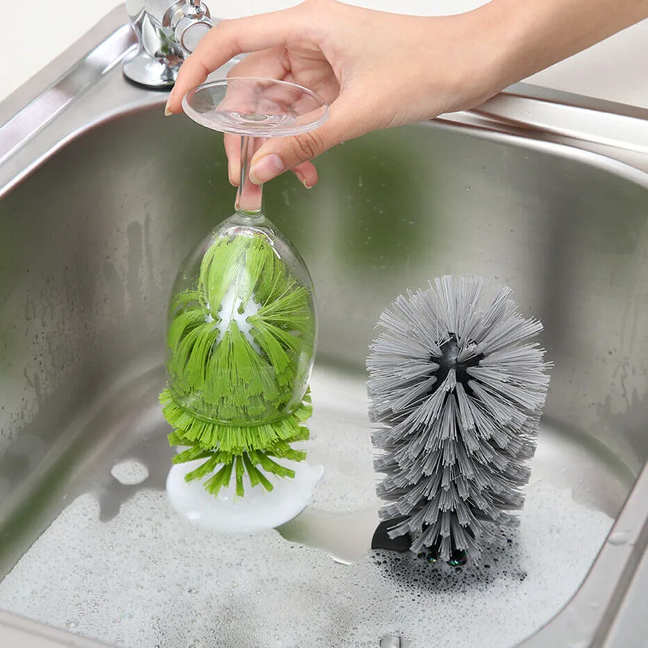 

2021 настенная круглая щетка на присоске стеклянная бутылка для воды кружка для очистки кухонная вращающаяся посуда для напитков очиститель кухонный гаджет инструменты