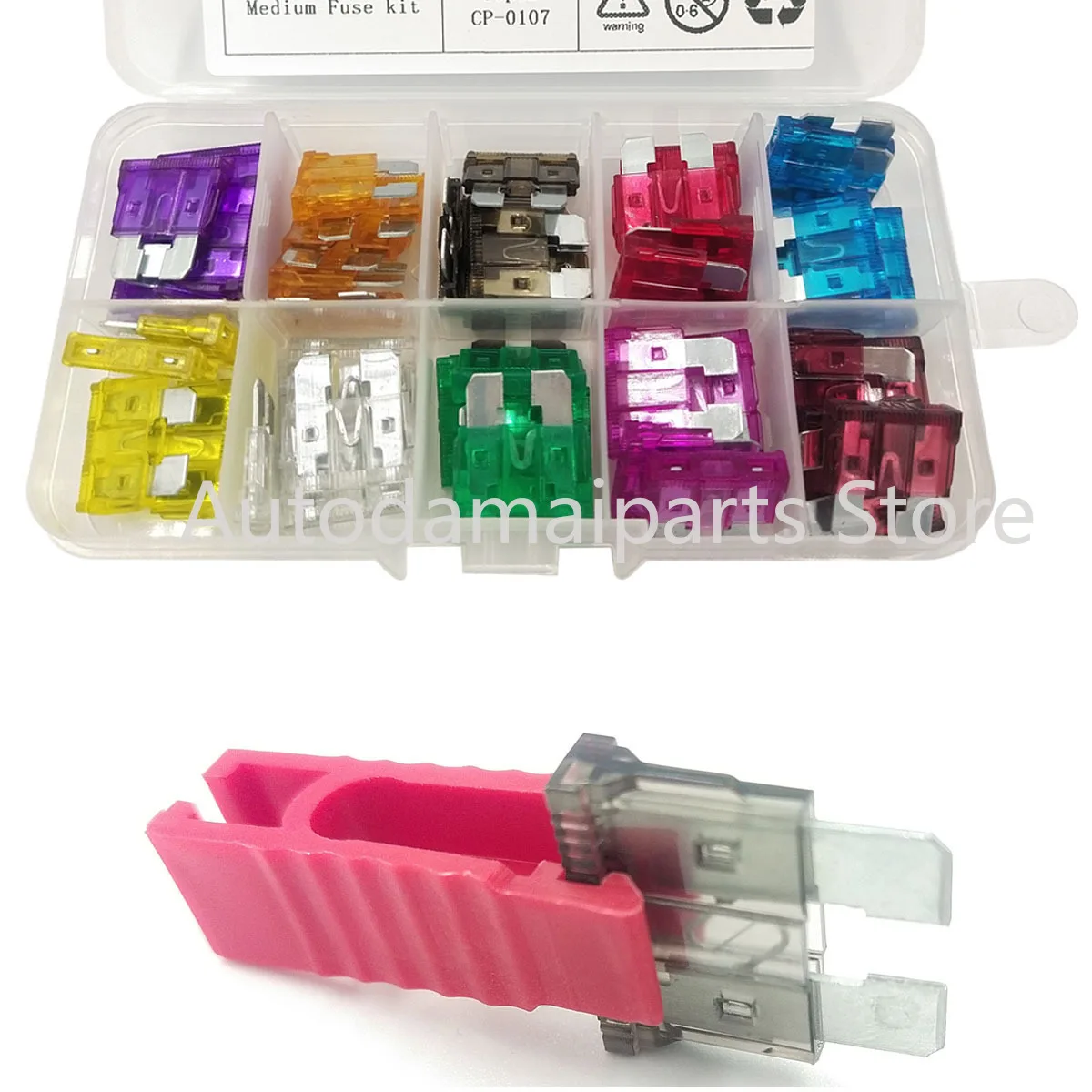 Флуоресцентный предохранитель среднего размера для автомобилей в коробке 3-40 А, смешанный предохранитель 
Флуоресцентный предохранитель среднего размера для автомобилей в коробке 3-40 А, смешанный предохранитель