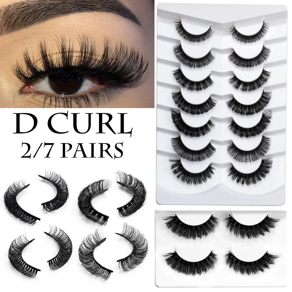 NEW 2/7Pairs Cruelty-free Mix Style Eyelash Extension Short Lashes False Eyelashes Fluffy D Curl 5D Mink Hair
NEW 2/7Pairs Cruelty-free Mix Style Eyelash Extension Short Lashes False Eyelashes Fluffy D Curl 5D Mink Hair