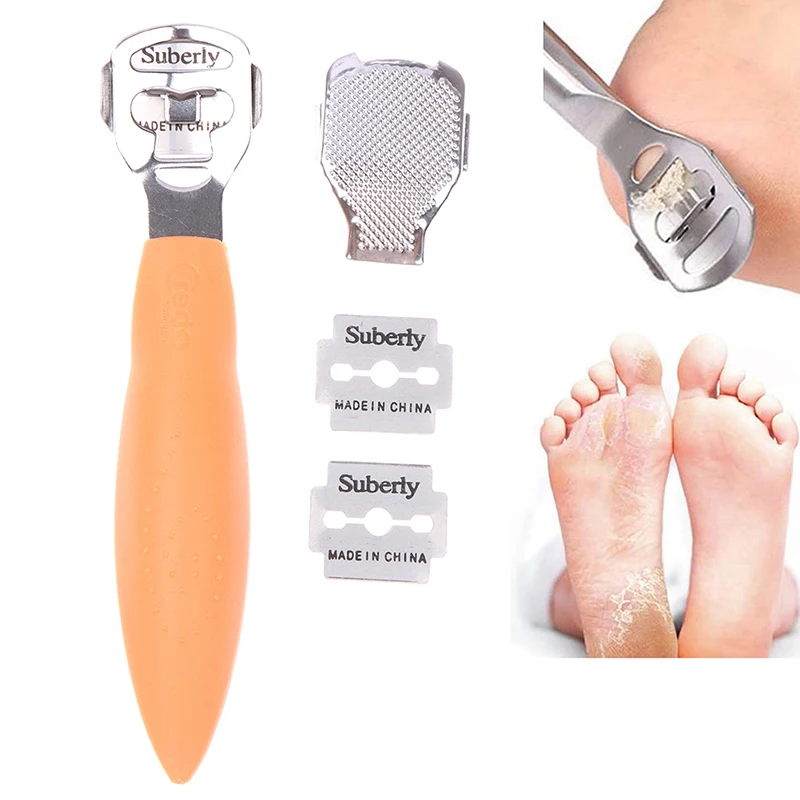 10 Blades Foot Callus Shaver Heel Hard Skin Remover Hand Feet Pedicure Razor Tool Shavers Stainless Steel Handle Foot Care Tool
10 Blades Foot Callus Shaver Heel Hard Skin Remover Hand Feet Pedicure Razor Tool Shavers Stainless Steel Handle Foot Care Tool