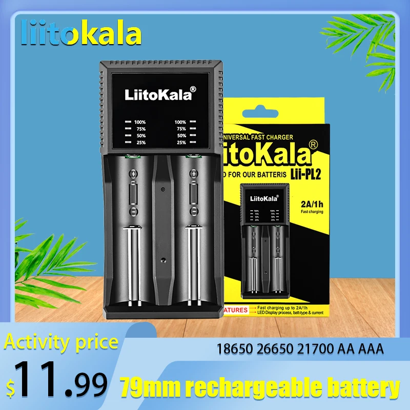 Зарядное устройство LiitoKala Lii-PL2 3,7 в для литиевых аккумуляторов 26650 18650 22650 14500 18350 20700 в AA AAA NiMH 1,2 с печатной платой 
Зарядное устройство LiitoKala Lii-PL2 3,7 в для литиевых аккумуляторов 26650 18650 22650 14500 18350 20700 в AA AAA NiMH 1,2 с печатной платой
