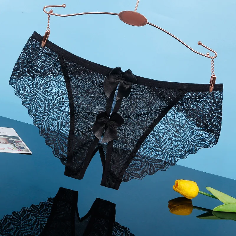 Open Crotch Briefs Female Low-Rise Underpant Transparent Women Sexy Lingerie Underwear Lace Crotchless Exotic Panties With Bow
Open Crotch Briefs Female Low-Rise Underpant Transparent Women Sexy Lingerie Underwear Lace Crotchless Exotic Panties With Bow