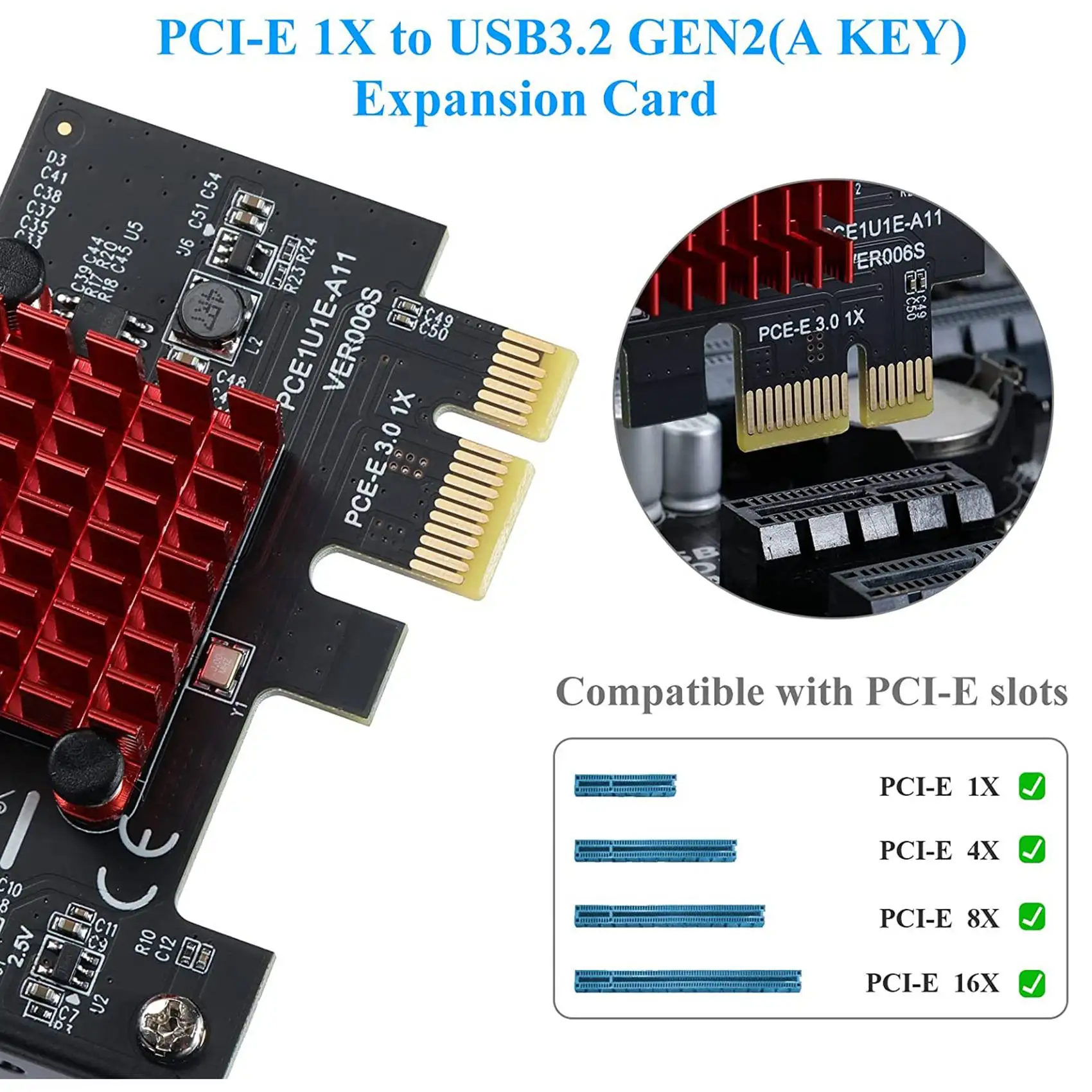 PCIE USB 3.1 GEN2 Type-E Expansion Card,10Gbps PCI Express 3.0 1X to 20Pin Front Panel Type C Connector for Windows 10/8
PCIE USB 3.1 GEN2 Type-E Expansion Card,10Gbps PCI Express 3.0 1X to 20Pin Front Panel Type C Connector for Windows 10/8
