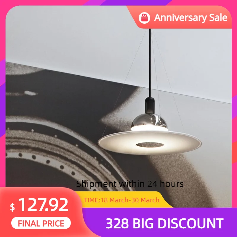 Frisbi - Modern Nordic Design LED Hanging Lamp, Italy Replica Design, Indoor Lighting, Ideal for Dining Table, 100/240V
Frisbi - Modern Nordic Design LED Hanging Lamp, Italy Replica Design, Indoor Lighting, Ideal for Dining Table, 100/240V