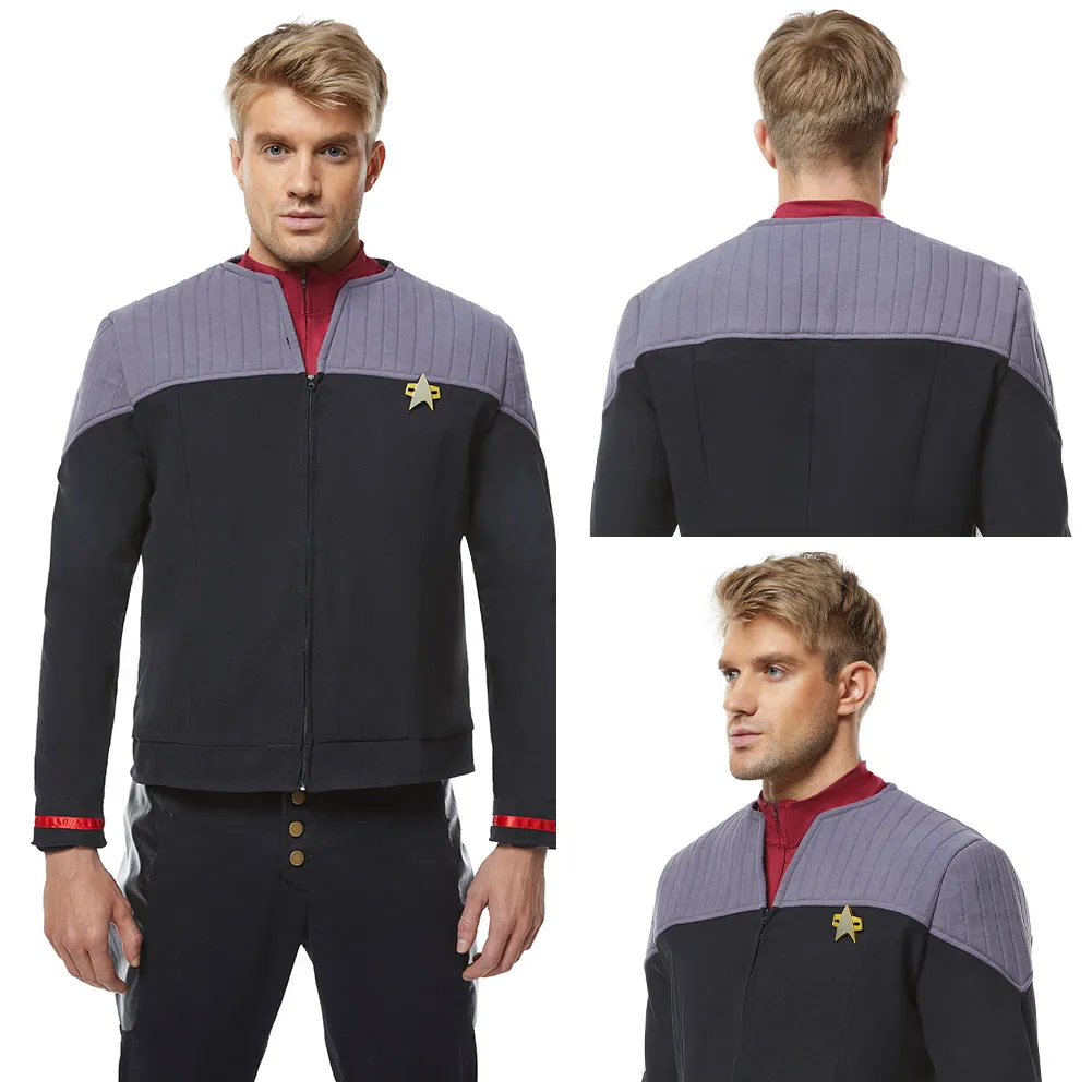 Jean Luc Picard Cosplay Costume For Boys Men Generations Vest Shirt Coat Jacket Tops Fantasia Halloween Man Role Disguise Cloth
Jean Luc Picard Cosplay Costume For Boys Men Generations Vest Shirt Coat Jacket Tops Fantasia Halloween Man Role Disguise Cloth