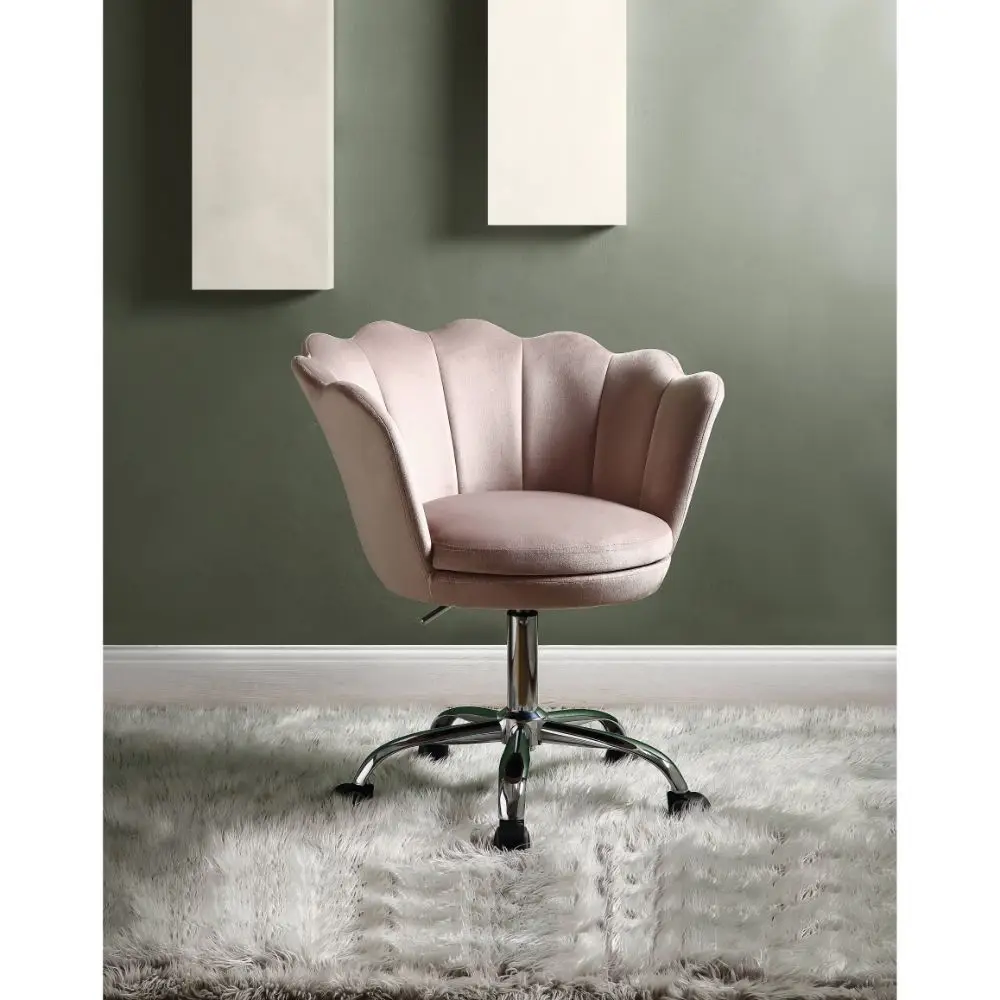 Home Modern And Minimalist Furniture Office Desk Chair Computer Chair Fashion Furniture Office Chair Rose Quartz Velvet Chrome
Home Modern And Minimalist Furniture Office Desk Chair Computer Chair Fashion Furniture Office Chair Rose Quartz Velvet Chrome