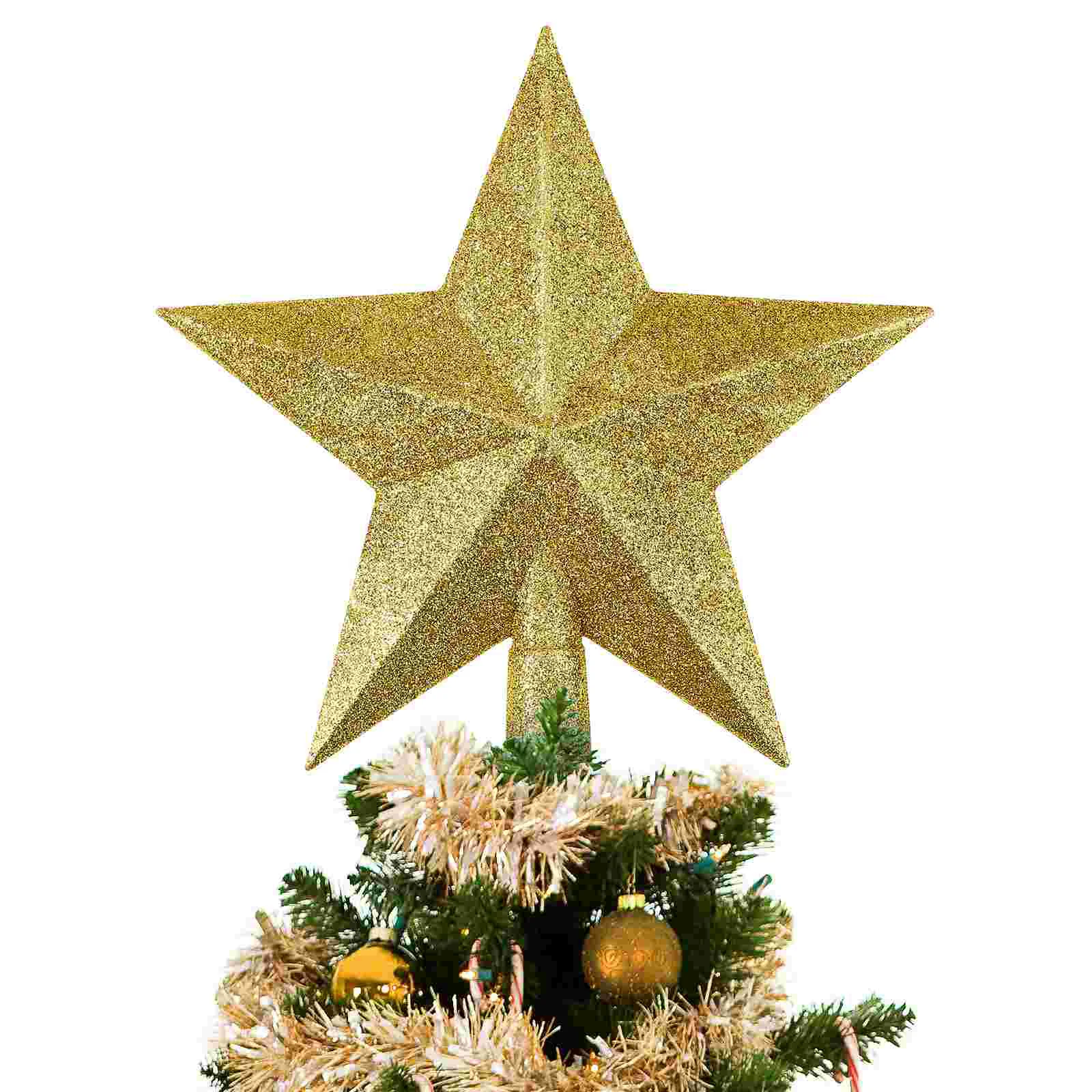 Christmas Tree Topper Glitter Five-pointed Star-shaped Ornament Festival Tree Decoration
Christmas Tree Topper Glitter Five-pointed Star-shaped Ornament Festival Tree Decoration