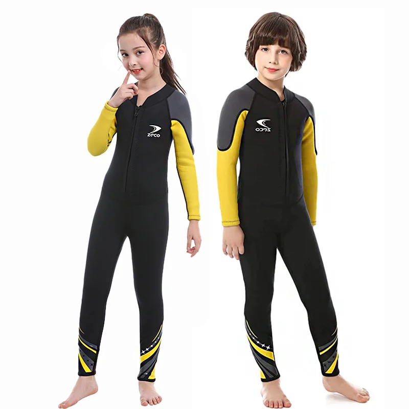 Wetsuit Kids Swimsuit 2.5mm Neoprene Thick Surf Swim Diving Suit for Children Underwater Scuba Swimwear Freediving Keep Warm
Wetsuit Kids Swimsuit 2.5mm Neoprene Thick Surf Swim Diving Suit for Children Underwater Scuba Swimwear Freediving Keep Warm