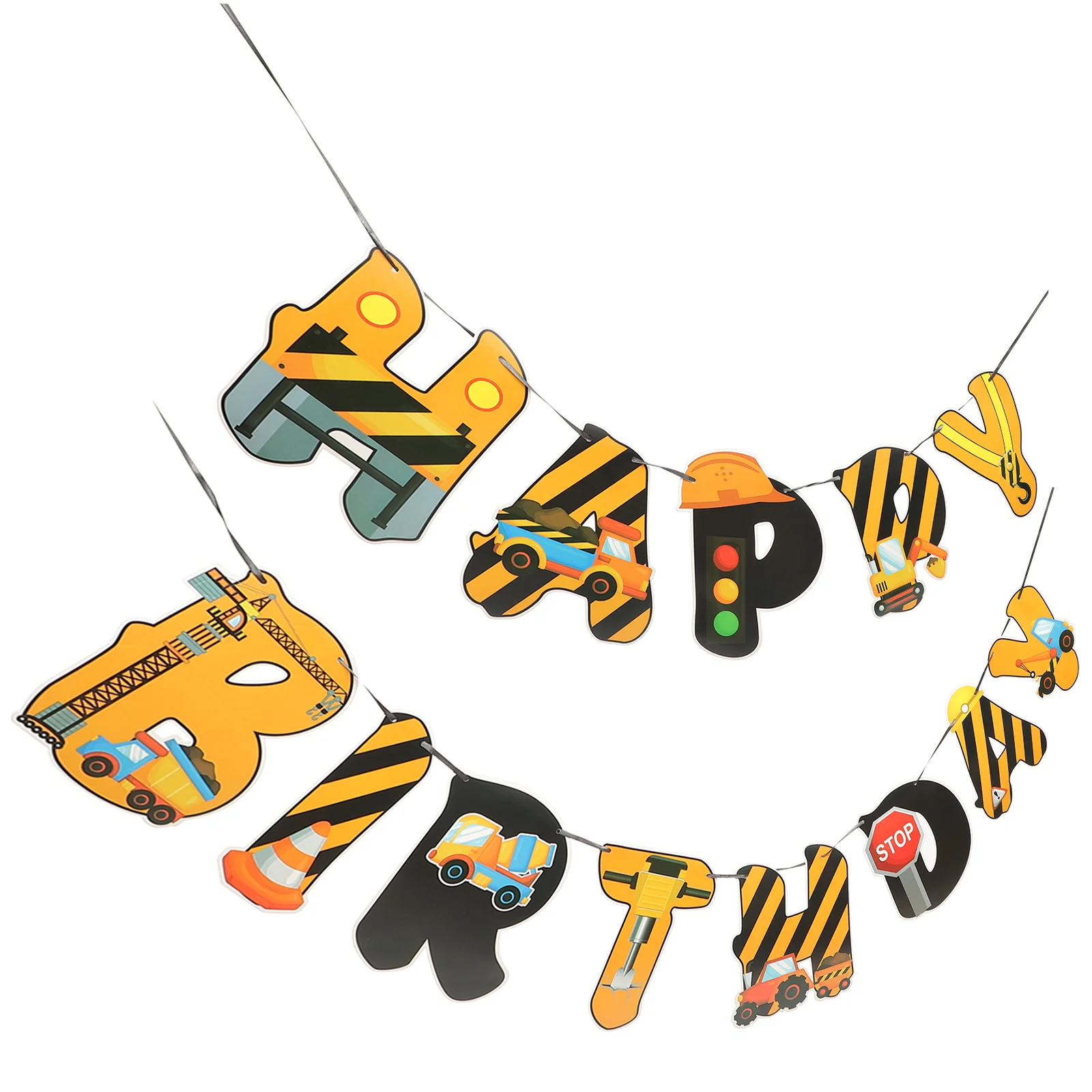 Engineering Vehicle Hanging Flag Funny Construction Party Decor Birthday Background Cartoon Banner Favors Decorations Letter
Engineering Vehicle Hanging Flag Funny Construction Party Decor Birthday Background Cartoon Banner Favors Decorations Letter