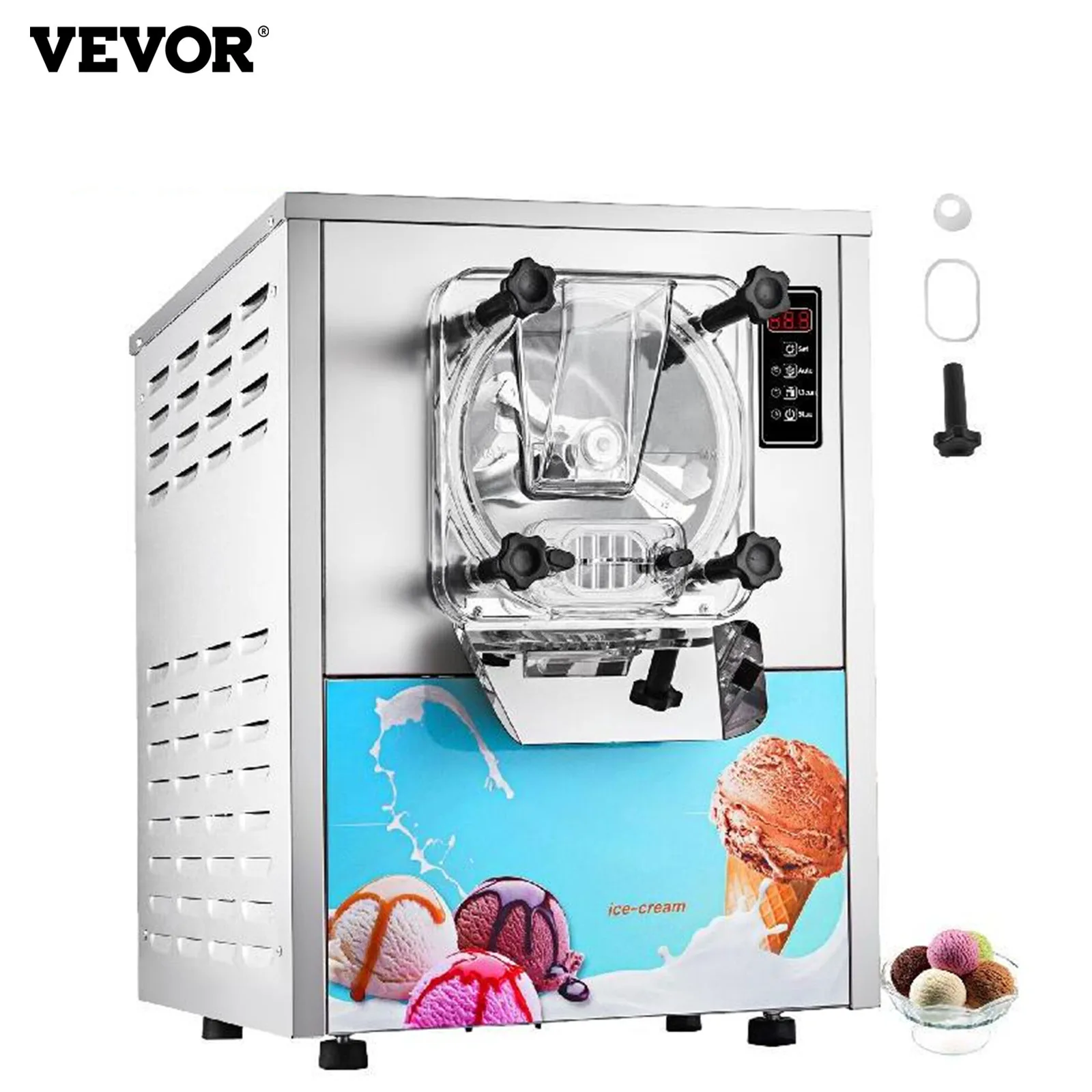 VEVOR твердая машина для мороженого 16-24 л/ч Коммерческая одноаромная столешница сортировочная партия морозильная машина для приготовления геля торговый автомат 
VEVOR твердая машина для мороженого 16-24 л/ч Коммерческая одноаромная столешница сортировочная партия морозильная машина для приготовления геля торговый автомат