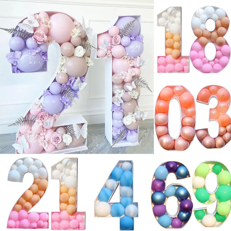 73cm Number Frame Stand Balloon Filling Box DIY Baby Shower Birthday Letter Alphabet Mosaic Anniversary Wedding Decoration 
73cm Number Frame Stand Balloon Filling Box DIY Baby Shower Birthday Letter Alphabet Mosaic Anniversary Wedding Decoration