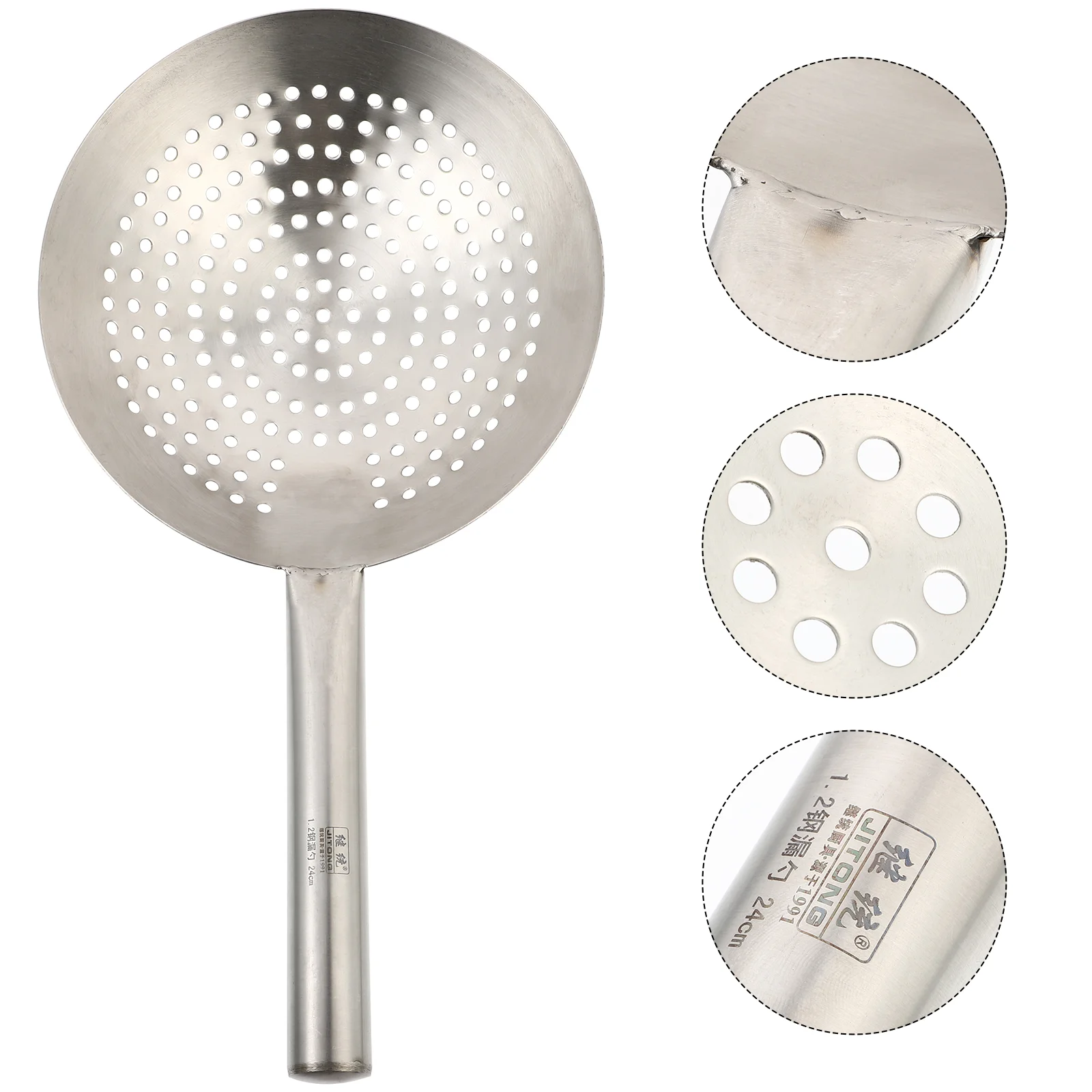 

Strainer Spoon Skimmer Ladle Slotted Kitchen Colander Pasta Cooking Filter Mesh Frying Stainless Steel Basket Metal Oil Scoop