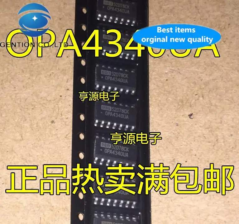 

10pcs 100% orginal new OPA4340UA OPA4340U OPA4340 SOP14 operational amplifier