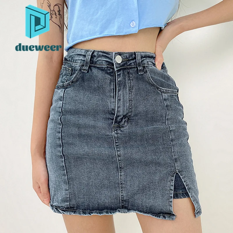 DUEWEER Sexy Slit Wrrap Hip Short Denim Skirt Elegant Women Kawaii Black Mini Skirt Aesthetic 2022 Gothic y2k Clothes Streetwear
DUEWEER Sexy Slit Wrrap Hip Short Denim Skirt Elegant Women Kawaii Black Mini Skirt Aesthetic 2022 Gothic y2k Clothes Streetwear