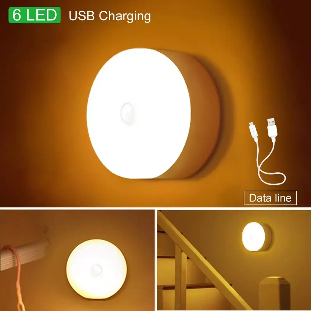 Wireless Motion Sensor Night Lights Bedroom Decor Light 6LED Detector Wall Decorative Lamp Staircase Closet Room Aisle Lighting
Wireless Motion Sensor Night Lights Bedroom Decor Light 6LED Detector Wall Decorative Lamp Staircase Closet Room Aisle Lighting