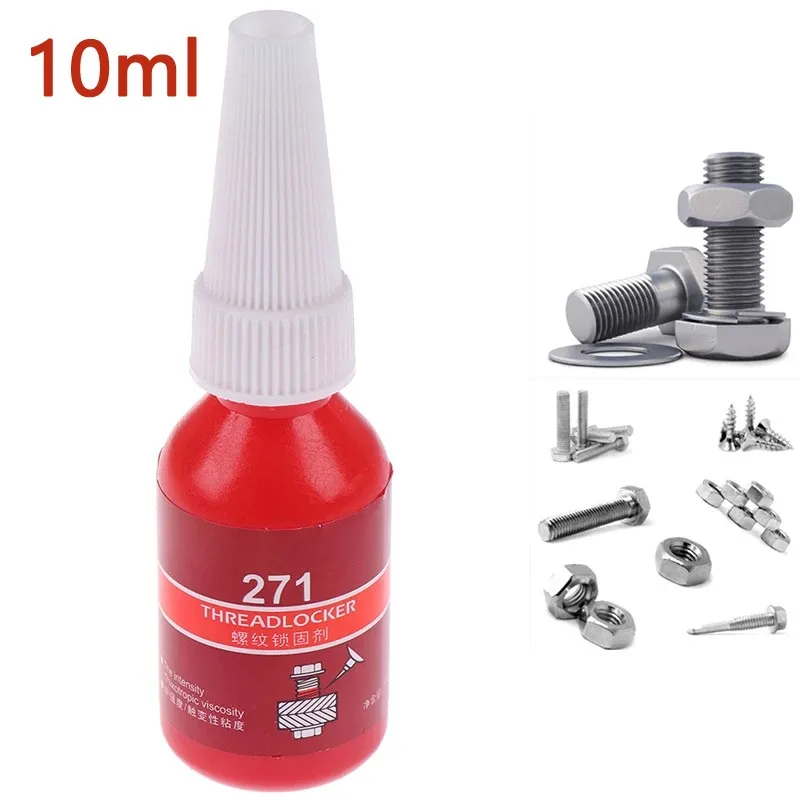 10 Ml High Strength Threadlocker 271 Metal Sealing Anaerobic Glue Adhesive For Permanent Locking Sealing Of Threads Below M36
10 Ml High Strength Threadlocker 271 Metal Sealing Anaerobic Glue Adhesive For Permanent Locking Sealing Of Threads Below M36