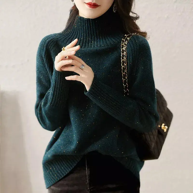 Women 2022 Autumn Winter New Turtleneck Sweater Tops Female Long Sleeve Pullover Tops Ladies Loose Casual Knitted Tops O421
Women 2022 Autumn Winter New Turtleneck Sweater Tops Female Long Sleeve Pullover Tops Ladies Loose Casual Knitted Tops O421