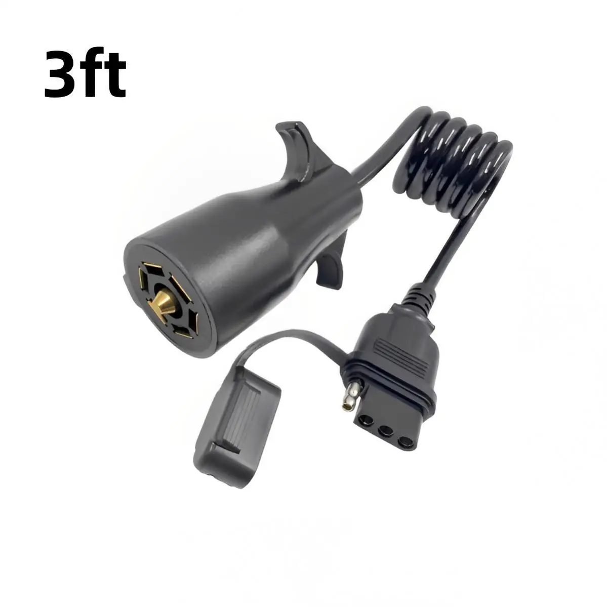 7 Way Round to 4 Way Flat Coiled Spring Type Trailer Wiring Harness for Commercial Vehicle / Semi - trailer / Trailer
7 Way Round to 4 Way Flat Coiled Spring Type Trailer Wiring Harness for Commercial Vehicle / Semi - trailer / Trailer