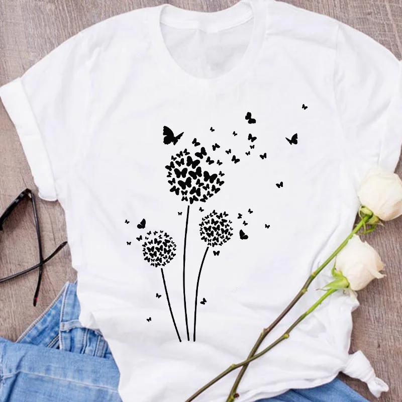Women T-shirts 90s Harajuku Summer O-neck Casual Tee Ladies Clothing Graphic Dandelion Plant Printing Top Femme Tshirt
Women T-shirts 90s Harajuku Summer O-neck Casual Tee Ladies Clothing Graphic Dandelion Plant Printing Top Femme Tshirt