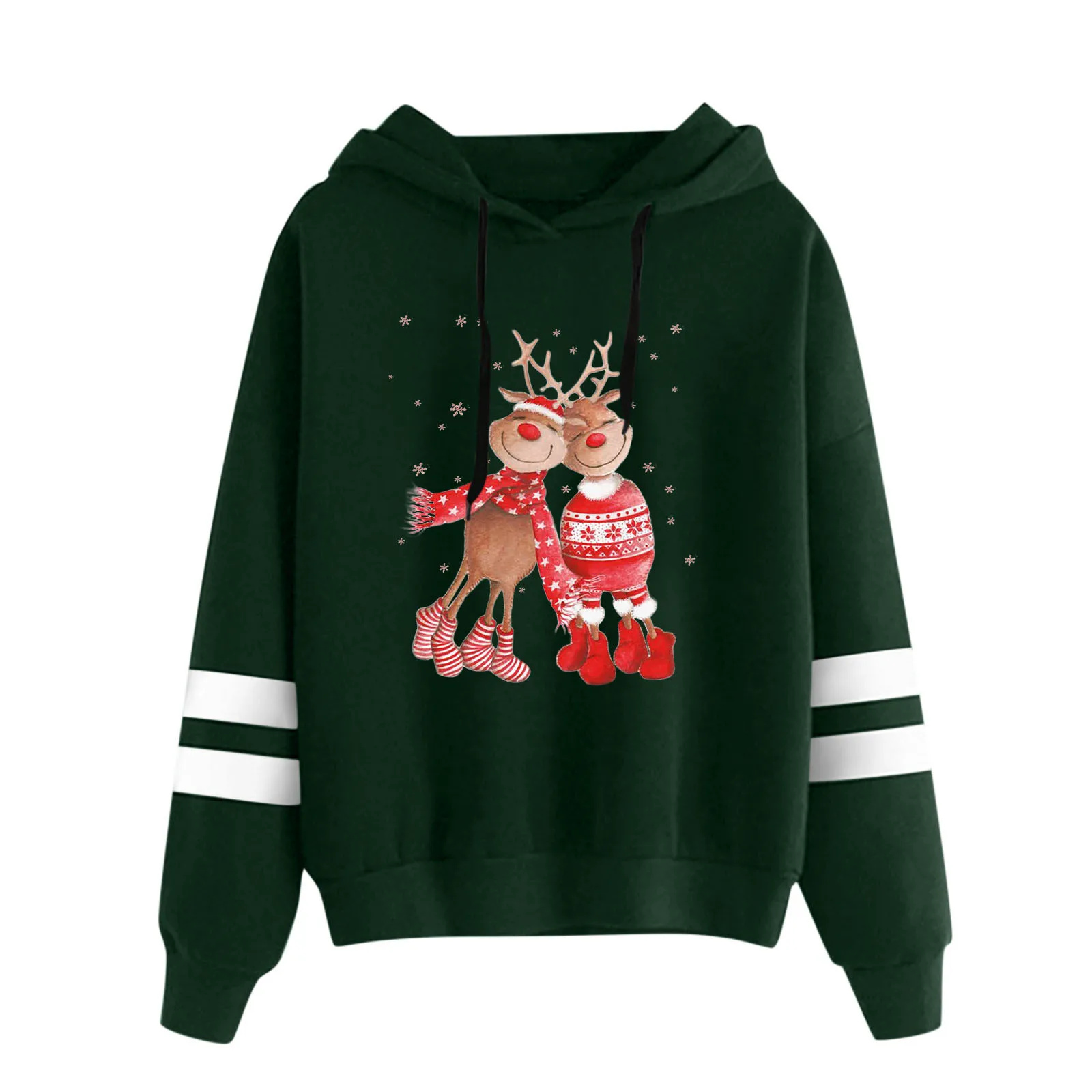 Women Christmas Casual Christmas Print Hooded Loose Long Sleeves Sweatshirt Top 
Women Christmas Casual Christmas Print Hooded Loose Long Sleeves Sweatshirt Top