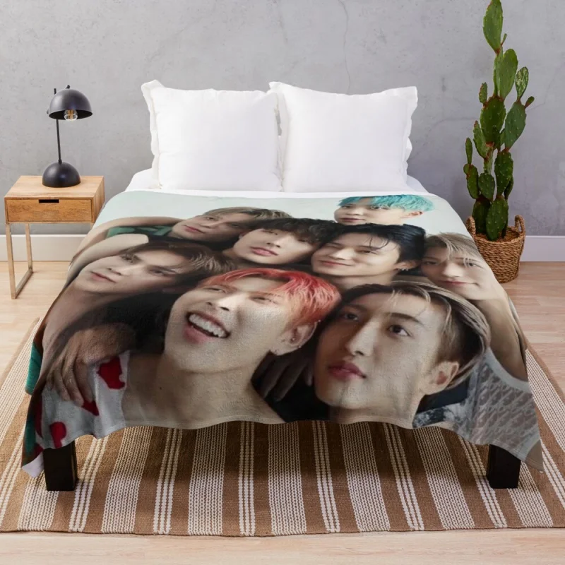Ateez Throw Blanket double-sided blanket Sofa blankets throw blanket fur sofa blanket with tassels
Ateez Throw Blanket double-sided blanket Sofa blankets throw blanket fur sofa blanket with tassels