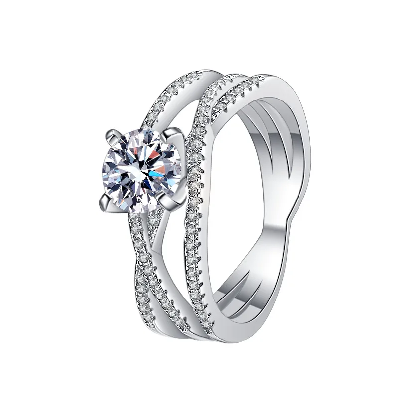 925 Sterling Silver Ring Women 1 Ct Moissanite Engagement Wedding Bands Fine Jewelry
925 Sterling Silver Ring Women 1 Ct Moissanite Engagement Wedding Bands Fine Jewelry