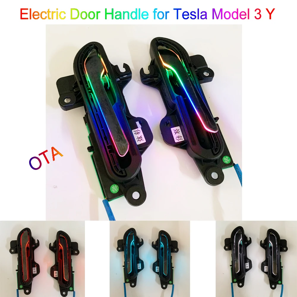 Smart Electric Door Handle Aggiornamento OTA for Tesla Model 3 Y 2018-2023 Car Electric Sensing Handle with Symphony LED Light
Smart Electric Door Handle Aggiornamento OTA for Tesla Model 3 Y 2018-2023 Car Electric Sensing Handle with Symphony LED Light