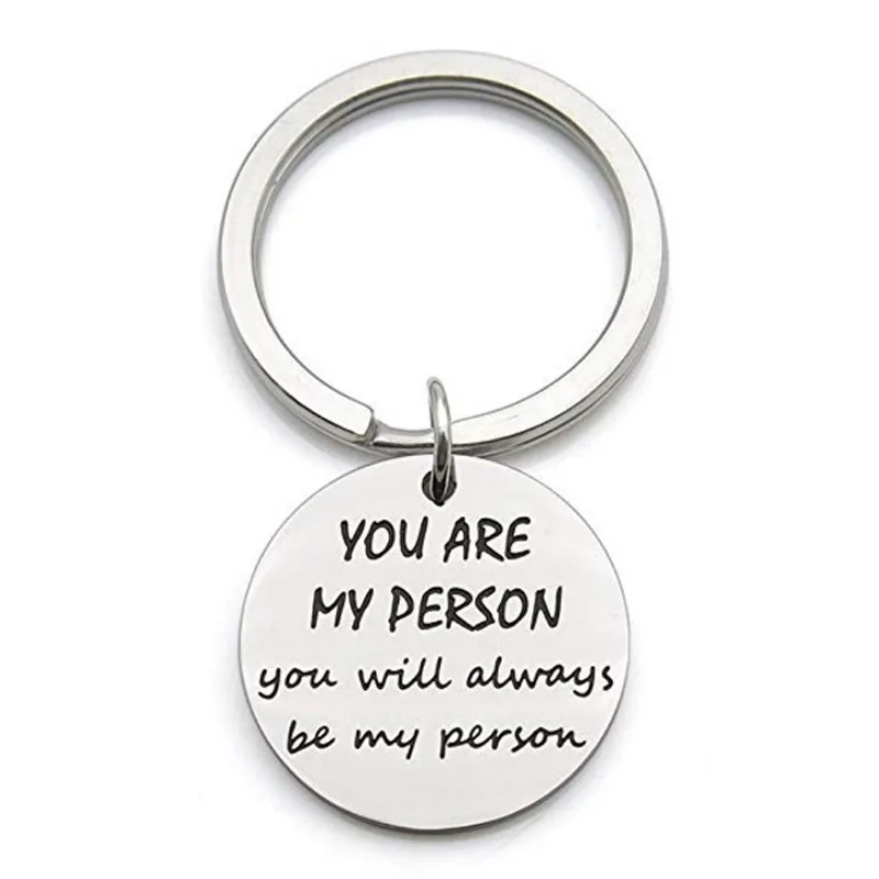 You Are My Preson You Will Always Be My Person KeyChain Ring Stainless Steel Women Jewelry Accessories Fashion Gifts Forever
You Are My Preson You Will Always Be My Person KeyChain Ring Stainless Steel Women Jewelry Accessories Fashion Gifts Forever
