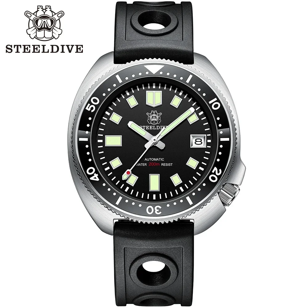 Часы для дайвинга STEELDIVE SD1970 с сапфировым стеклом и прозрачным AR-покрытием