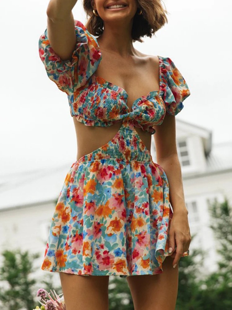 Elegant Backless Mini Dress Summer Women Sexy Waist Cut Hollow Out Sundress Beach Boho Dress Bohemian Holidy Short Dresses
Elegant Backless Mini Dress Summer Women Sexy Waist Cut Hollow Out Sundress Beach Boho Dress Bohemian Holidy Short Dresses