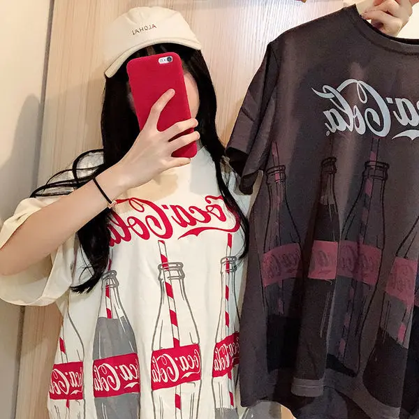 Coca-Cola joint T-shirt 2020 summer new half-sleeved men's and women's Korean version loose all-match couple wear
Coca-Cola joint T-shirt 2020 summer new half-sleeved men's and women's Korean version loose all-match couple wear
