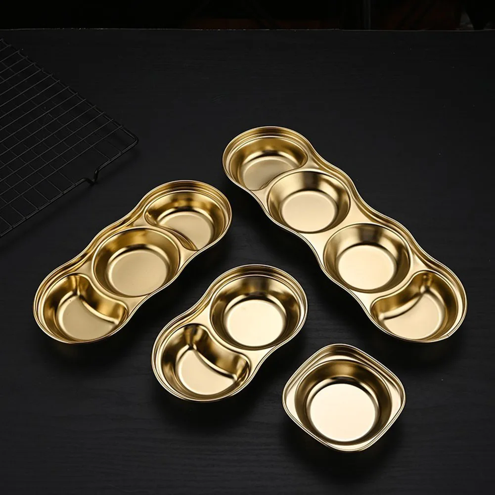 1pc Stainless Steel Flavour Plate 3 Compartment Restaurant Sauce Plate Mini Platter Sushi Platter Gravy Boats Tableware
1pc Stainless Steel Flavour Plate 3 Compartment Restaurant Sauce Plate Mini Platter Sushi Platter Gravy Boats Tableware