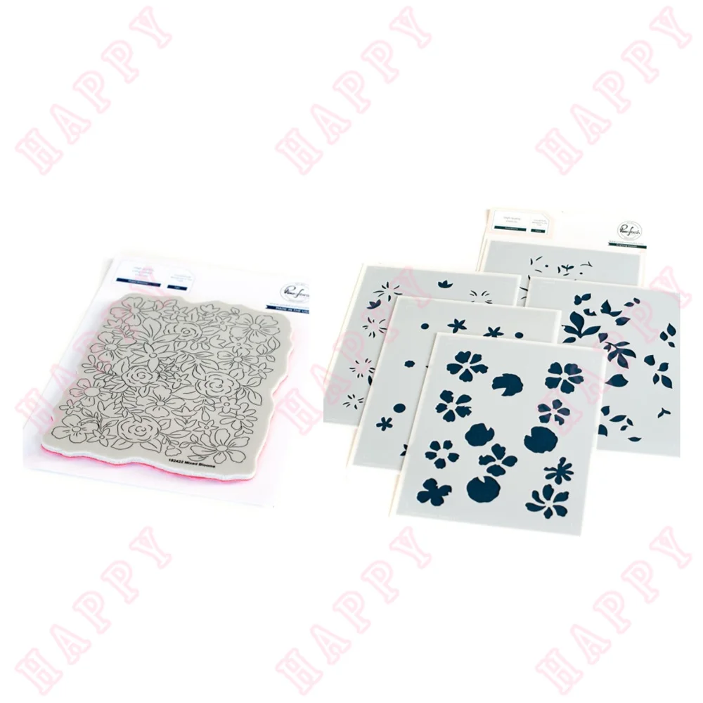 Plastic Stencils Clear Stamps Mixed Blooms Decoration For DIY Scrapbooking Diary Album Paper Template Card Embossing Handcraft
Plastic Stencils Clear Stamps Mixed Blooms Decoration For DIY Scrapbooking Diary Album Paper Template Card Embossing Handcraft