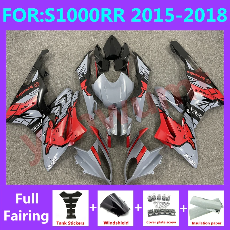 Новый комплект обтекателей для мотоцикла ABS, подходит для S1000RR S 1000 RR S1000 RR 2015 2016 2017 2018, цвет красный, серый
Новый комплект обтекателей для мотоцикла ABS, подходит для S1000RR S 1000 RR S1000 RR 2015 2016 2017 2018, цвет красный, серый